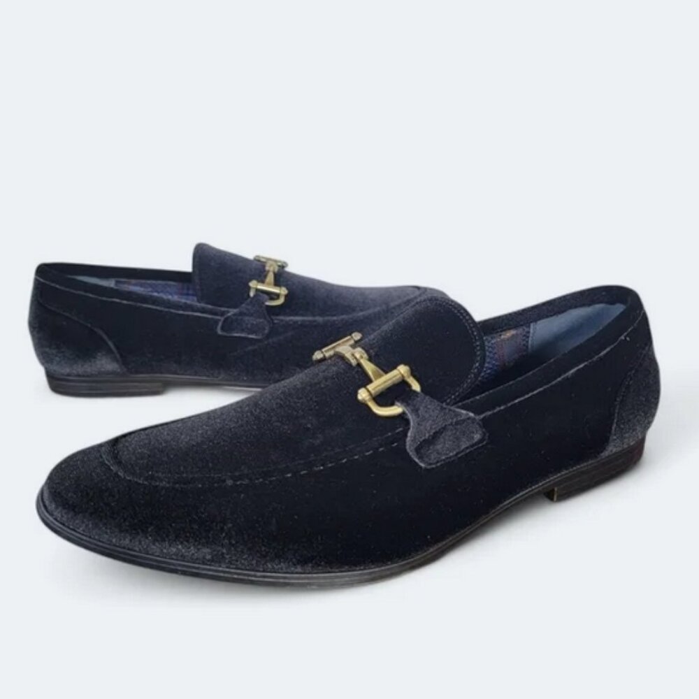 Steve Madden | Delrayy Black Velvet Loafer Sz 12 GUC